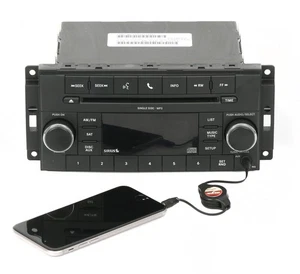 Chrysler Jeep Dodge 2008-2010 radio AM FM mp3 CD XM listo con auxiliar P05091115AC RES - Imagen 1 de 7