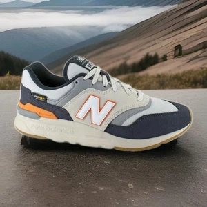 Men's New Balance 997 Gray/Orange - Picture 1 of 5