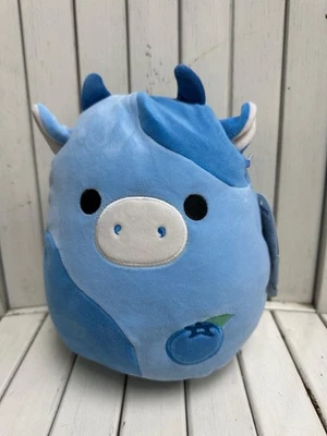 NEW Squishmallows 8” Inch Rutanya The Blueberry Cow Farm Squad Squishmallow - Image 1 of 4