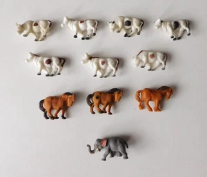 Figuren, Tiere Modellbahn H0, Pferde, Kühe, Zubehör, Konvolut - Bild 1 von 3