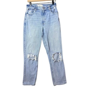 Abercombie & Fitch Womens Curve Love The 90’s Straight Ultra High-Rise Jeans 28 - Picture 1 of 13