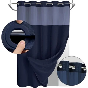 Duschvorhang Badewannenvorhang Wasserdicht Anti Schimmel Polyester Stoff - Bild 1 von 25