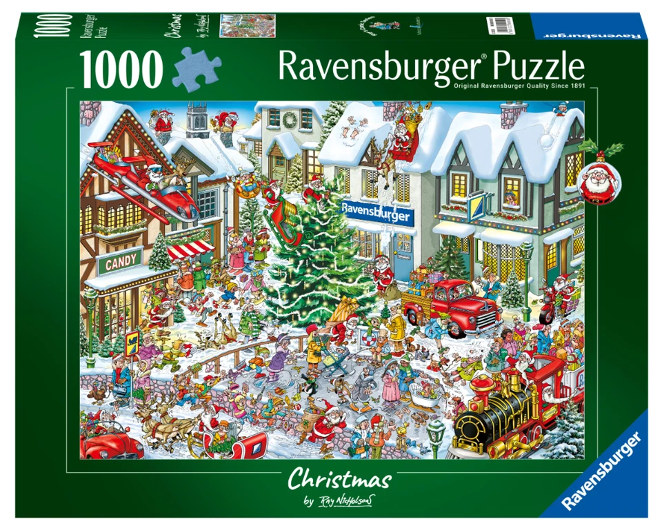 RAVENSBURGER 1000 PIECE PUZZLE RAY'S COMIC SERIES CHRISTMAS LIMITED ED. *PRE ORD - Image 1 of 1