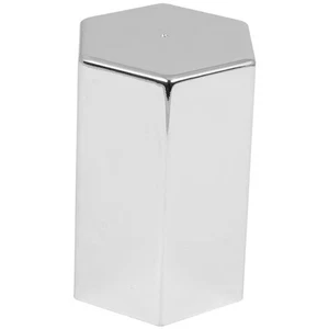 33MM x 3 Inch Chrome Hex Flat Top Lug Nut Cover, Screw On - Picture 1 of 3