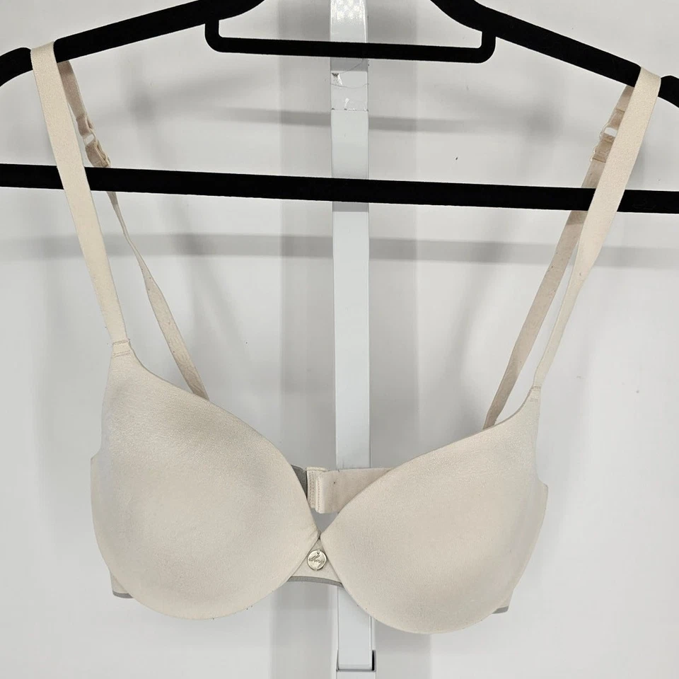 DKNY Mujer Talla 34C Clásico Ligeramente Forrado Camiseta Sujetador Beige Claro Tostado Foto 1 de 4