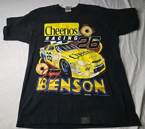 1998 Johnny Benson Cheerios Racing Nascar T Shirt Men's L Large #26 - Picture 1 of 11