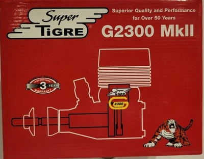 Super Tigre G2300 MkII Engine With Muffler SUPG0248 (NOB) - Image 1 of 4