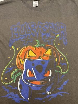 Pokémon Bulbasaur Halloween T-shirt Size Small Gildan Heavy Cotton - Image 1 of 4