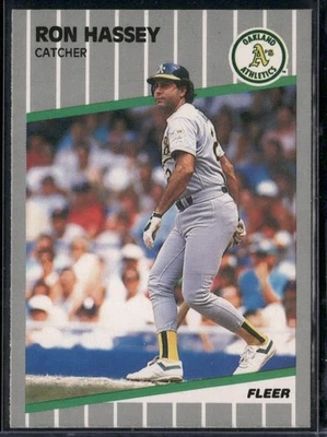 1989 Fleer - Ron Hassey #9 - Image 1 of 2