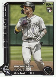 2025 Topps Update Series #US94 Adael Amador RC Rookie Debut Colorado Rockies - Picture 1 of 2