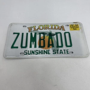 Custom Florida License Plate “ZUMBADO” - Picture 1 of 2