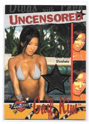 2004 Fleer WWE Divine Divas 2005 Divas Uncensored Memorabilia #DU-GK Gail Kim - Image 1 of 2