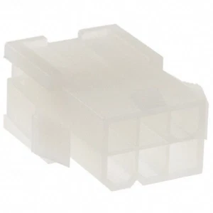 10x MOLEX CONNECTOR 39-01-2066 PLUG 6 POSITIONS PANEL MOUNT - Picture 1 of 1