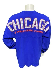 Chicago Cubs Baseball 2016 World Series Mens Shirt Size Large Blue Spirit Jersey - Picture 1 of 15