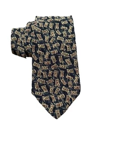 Clubfellow Neck Tie 3" Wide 58" Long Multicolor Geometric100% Italian Silk - Picture 1 of 7