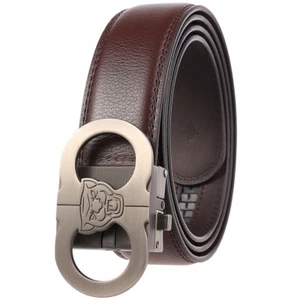 Para hombres Lujo Cinturón de Cuero Hebilla Automático Cinturones Jeans Cinturones Hombres Alta Calidad Lo último - Imagen 1 de 4