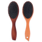 Hair Brush Wood Handle Boar Bristle Beard Brush Comb Detangling Straighte~li