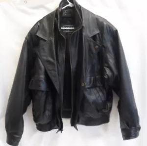 LEATHER LIMTIED MENS LEATHER BOMBER JACKET SIZE L (DNT TURK) - Picture 1 of 12