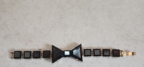 Raro Bracciale Cristallo Kate Spade Cravatta Nera Opzionale