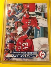 🔥🔥2020 Topps Series 2 Three’s Company Base #365 Andrus/Joey Gallo Rangers