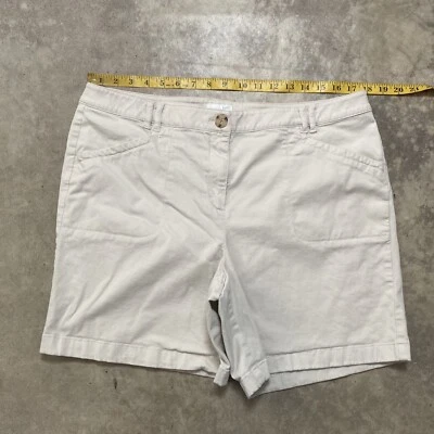 Pantalones Cortos Jill Para Mujer Talla 16 Chino Beige Mezcla de Algodón Elastizados Informales Resort Foto 1 de 4