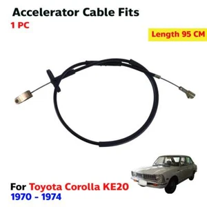 Accelerator Throttle Cable Fits Toyota Corolla KE20 KE25 2D 4D Sedan 1970-74 P04 - Imagen 1 de 8