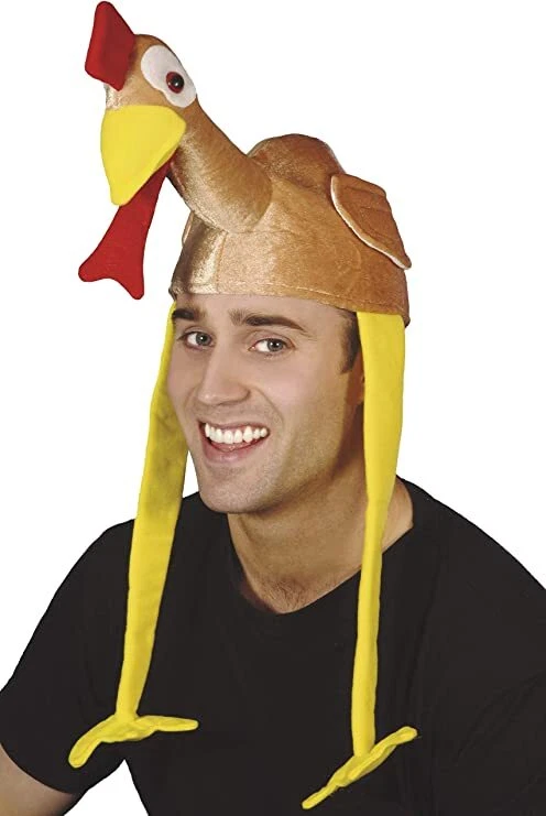 Smiffys Para hombres Pavo Gobbler Gorro Sombrero Disfraz Halloween Prendas para la cabeza Foto 1 de 2