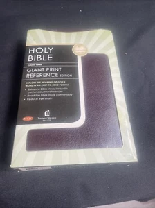 NKJV, Reference Edition Bible, Giant Print, Bonded Leather, Burgundy - Imagen 1 de 19