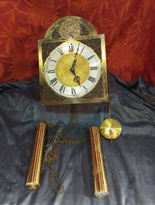 antico orologio da parete SCHATZ tempus fugit con pendolo e peso - Foto 1 di 6
