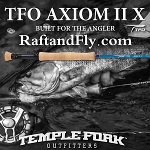 TFO Axiom II-X 11wt 9'0" Saltwater Fly Rod - Lifetime Warranty | FREE SHIPPING