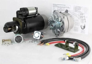 24 TO 12 VOLT ALTERNATOR AND STARTER KIT FITS JOHN DEERE TRACTOR 4020 TY16172 - Picture 1 of 3