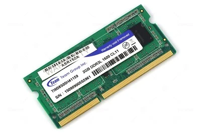 TI9B8S05H41159 TEAM GROUP INC. MEMORY 2GB DDR3L 1600 CL11 SO-DIMM FOR XS35V5 SER - Immagine 1 di 3