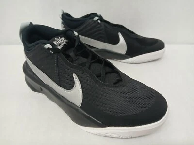 Zapatos de baloncesto Nike para niños Team Hustle D 10 GS CW6735-004 negros plateados talla 4,5-6 Foto 1 de 4