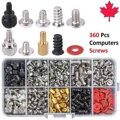 360 Pieces Screw Standoffs Set Kit for Computer Case Hard Drive Motherboard Fan - Image 1 of 4