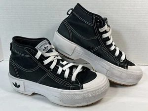 adidas Originals Nizza Trek Black/GZ8857, White /GZ8858 - Womens Size 6 - Picture 1 of 13