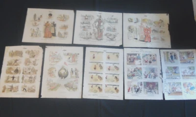 1890's-LOT OF 8 LITHOGRAPH CARTOON PAGES FROM JUDGE MAGAZINE-POLITICS & HUMOR - Image 1 of 4