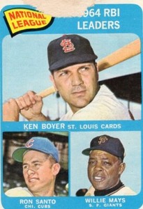 1964 Topps RBI Leaders Willie May/Ron Santo/Ken Boyer #6