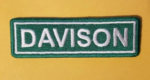 DAVISON Detroit Street Sign RC MC Bicycle Embroidered Patch * approx. 1.25 x 3.5 - Picture 1 of 2