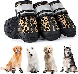 4x Stivali Antiscivolo per Animali Domestici Cane Pioggia Scarpa Protettiva Antipioggia Calzini Impermeabili XL - Foto 1 di 9