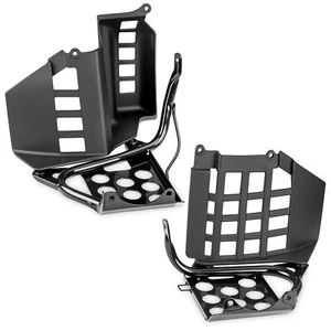 Black Heel Guards Footrest For Yamaha 1990-06 Banshee 350 Left + Right Nerf Bars - Picture 1 of 8
