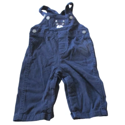 Mono con tirantes Little Wonders bebé niño talla 3-6M azul marino pantalones ajustables Foto 1 de 4