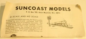 Ho Scale Suncoast Models Brochure Model Train Accessories - Picture 1 of 2