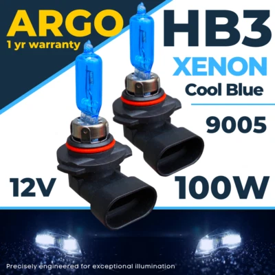 HB3 Xenon Blue 100w Headlight Fog Light Bulbs Low High Beam 9005 Headlamp 12v - Image 1 of 4