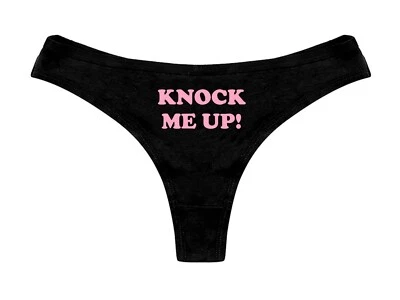 Bragas Breeding Kink Ropa Interior Kink BDSM Breed Me - Tanga Knock Me Up Foto 1 de 4