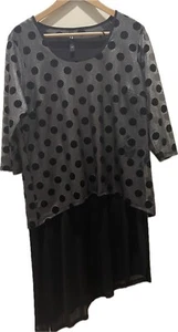 TS Size XXS/12 Dress Black Formal Sheer Overlay Long Sleeve Stretch - Picture 1 of 10