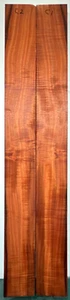 Madera de koa rizo completo C1 y C2 - se venden juntas - ambas piezas 7/8" X 4 5/8" X 44" - Imagen 1 de 2