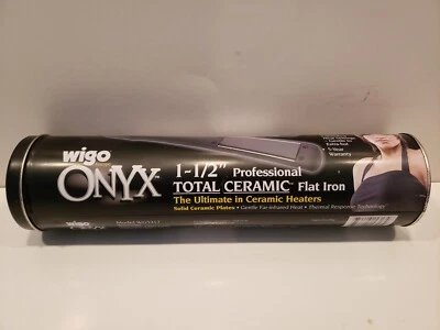 Wigo Onyx 1 1/2 Inch Professional Total Ceramic Flat Iron Up To 430 Degrees - Image 1 of 2