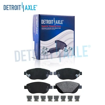 Par de almohadillas delanteras de cerámica con herrajes para 2014 2015 2016 2017 2018 2019 Fiat 500 Foto 1 de 4