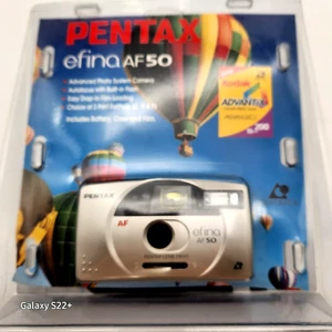 Pentax 35mm Camera Efina AF50 Adv Photo System Point Shoot Film Case Battery NIP - Picture 1 of 4