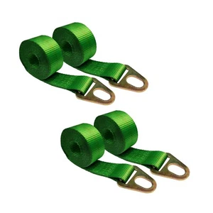 USA 4 Pack 2" x 10' Chevron Wheel Lift Lasso Strap w/ Keyhole For Auto Tie Down - Bild 1 von 7